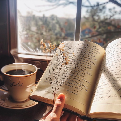 Journaling with hot herbal tea